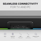 Sound Blaster GS5 RGB Gaming Soundbar with SuperWide Technology, Powered via Adapter, Up to 60W Peak Power, Bluetooth 5.4, Optical-in, Headphone-Out Port, for PC and TV