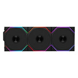 Lian Li UNI Fan TL 120 Wireless - Triple Pack - 2.4 GHz Wireless Controller Included - Daisy Chain & Infinity Mirror Design - Controller Required - Black (12TL1W3B)