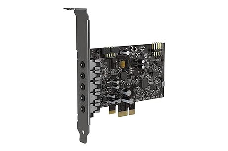 Creative Sound Blaster Audigy Fx V2 Upgradable Hi-res PCI-e Sound Card with 5.1 Discrete and Virtual Surround, Scout Mode, SmartComms Kit for PC 120 dB with SmartComms Kit
