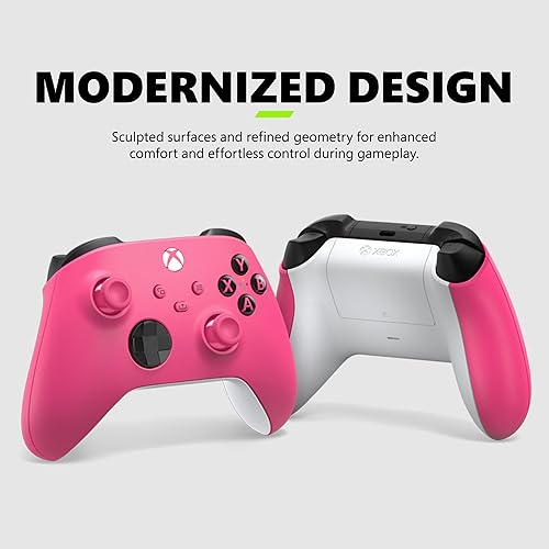 Xbox Core Wireless Gaming Controller – Deep Pink – Series X|S, One, Windows PC, Android, and iOS Wireless Controllers Deep Pink