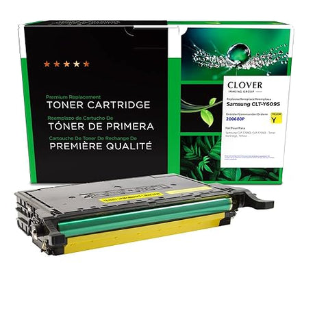 Clover Remanufactured Toner Cartridge Replacement for Samsung CLT-Y609S | Yellow Yellow 7,000