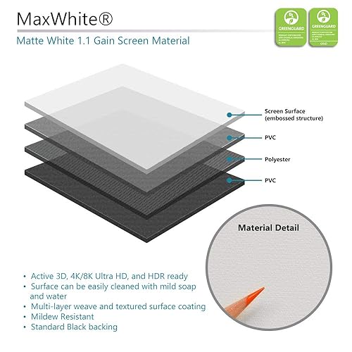 Elite Screens Yard Master Electric, 120 Inch 16:9, Outdoor Motorized Automatic Projector Projection Screen IP33, Rain/Water Protection 8K 4K Ultra HD Movie - US Based Company 2-Year Warranty