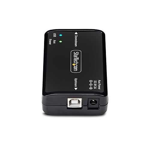 StarTech.com USB Galvanic Isolator 6KV, Electrical Noise Isolator, IP40, DIN Rail, Isolated Power Filter, USB 2.0/1.1, TAA