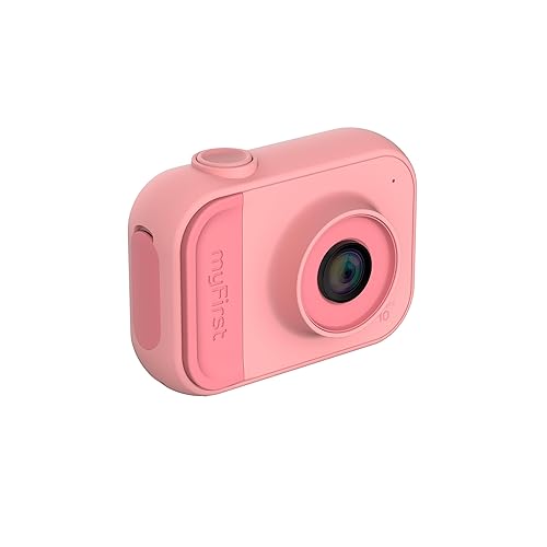 myFirst Camera 10 - Kids Digital Mini Camera for Boys and Girls with Durable Design, 5MP Photos and 1080p Video, Webcam, Tripod Adapter, Neck Lanyard, MicroSD Card, for Kids 3-12 (Pink)