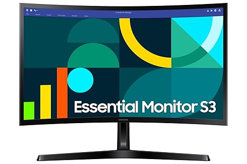 Samsung 27-inch FHD Black Curved Screen Monitor with 100 Hz Refresh Rate, Game Mode, Eye Saver Mode - (LS27D368GANXZA) [Canada Version](2025)