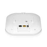 Zyxel WiFi 6E AXE5400 2.5G Multi-Gigabit Business AP | Bandflex 2.4Ghz and 5Ghz or 6Ghz Operation | 1 GbE Passthru| Mesh, Seamless Roaming, Captive Portal | Hybrid Cloud | POE+ Support | NWA220AX-6E