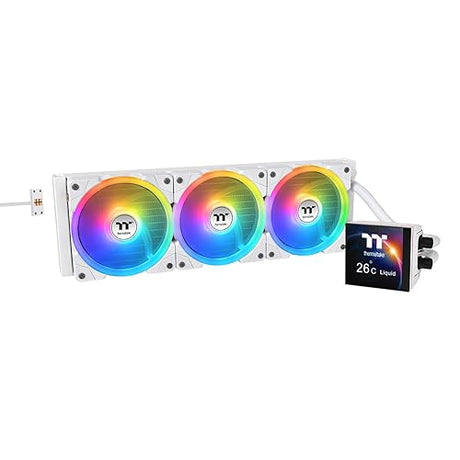 MAGFloe 420 Ultra CPU Liquid Cooler/Intel&AMD Compatible/ 3x140mm 500~2000rpm SWAFAN EX/ 420mm Radiator/MAGForce 2.0/3.95 Square LCD/Swappable Fan Blades/Snow/CL-W452-PL14SW-A
