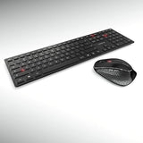 CHERRY DW 9500 Slim Wireless Desktop Keyboard and Mouse Combo, Extra Flat Thin Design with Ergo Friendly Mouse Companion. Bluetooth or USB Receiver.