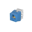 Panduit NK688MBU-Q UTP RJ45 NetKey Cat6 Punchdown Keystone Jack Module, Blue, Pack of 25