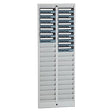 Pyramid 500-4 Badge Rack, 40 Pocket grey