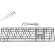 Matias Wired USB C Keyboard for Mac with Numeric Keypad - Mac Keyboard Compatible with Mac OS X v.10.6.8, MacBook Pro, MacBook Air, iMac - Latest Version Supported - (Silver)
