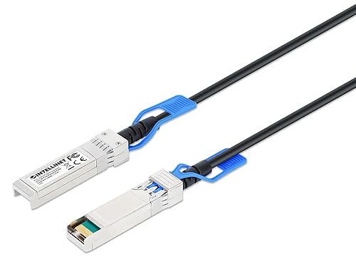 Intellinet 25G SFP28 Passive DAC Twinax Cable - 3 ft., Low-Latency, Energy-Efficient, MSA-Compliant for Maximum Compatibility, Direct Attach Copper, AWG 30-509251 3 ft SFP28 25G