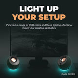 Creative Pebble 2.0 USB-Powered Desktop Speakers with Far-Field Drivers and Passive Radiators for Pcs and Laptops (Pebble Pro (White))