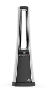 Lasko Oscillating Bladeless Ceramic Tower Space Heater for Home with Enhanced Safety, Adjustable Thermostat, Filter, Timer and Remote Control, 27 Inches, Silver, 1500W, AW300