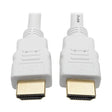 TRIPP LITE High Speed HDMI Cable, Ultra HD Digital Video Audio 4K at 30Hz M/M, 10', White 10 ft. White