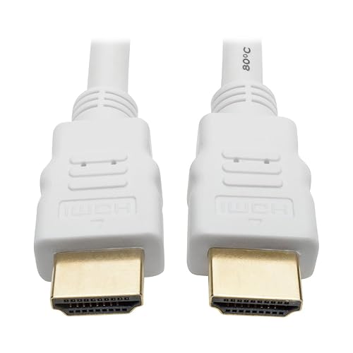 TRIPP LITE High Speed HDMI Cable, Ultra HD Digital Video Audio 4K at 30Hz M/M, 10', White 10 ft. White