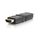 C2G 30548 360° Rotating HDMI Male to Female Adapter, Black Rotating HDMI Male to HDMI Female Adapter (NEW Version)