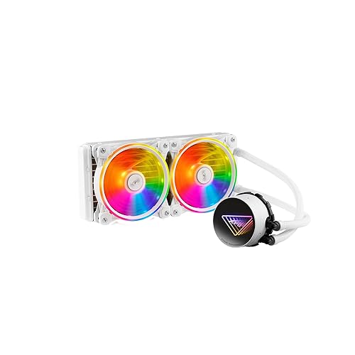 XPG Levante X 240 White All-in-One ARGB CPU Liquid Cooler - 4.72 Maximum Fan Diameter -2000 RPM - Fluid Dynamic Bearing - 4-Pin PWM(LEVANTEX240-BKCWW)
