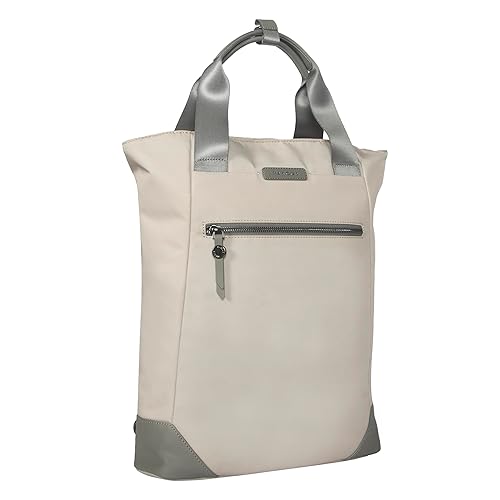 Targus 15-16 Inch Avila Convertible Tote Backpack, 2-in-1 Laptop Bag with Padded Laptop Compartment, Adjustable Straps, Water-Resistant Fabric, Lightweight Travel, Work Tote, French Oak (TBB65113GL),