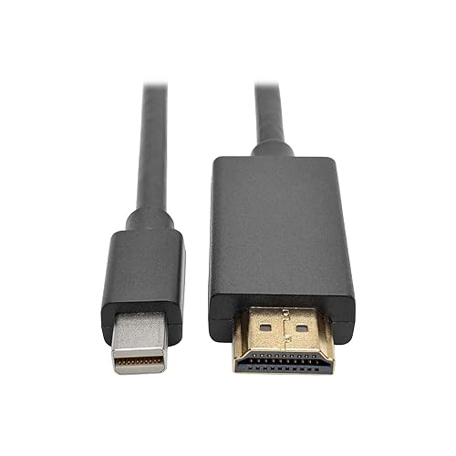 Tripp Lite Mini DisplayPort to HDMI Adapter Converter Cable MDP-HDMI, 1080p, (M/M), 3ft (P586-003-HDMI), Black
