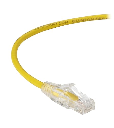 3Ft Yellow Cat6 Slim 28Awg Patc