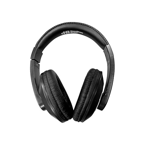 Hamilton Buhl Smart-Trek Headphone || 3.5mm TRRS Plug, Durable and Comfortable, Black (ST1BK)