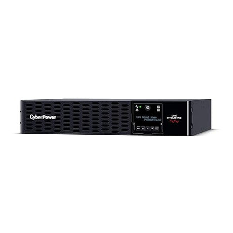 CyberPower PR3000RTXL2UCN Smart App Sinewave UPS Battery Backup and Surge Protector, 3000VA/3000W, 9 Outlets, 2U Rack/Tower, Pre-Installed RMCARD205, EBM Option, Built-in Cloud Monitoring