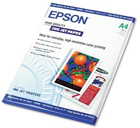 Epson High Quality Paper 100 Sheets Matte 8.3X 11.7 EPSS041117 By Arlington