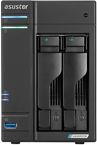 Asustor Lockerstor 2 Gen2 AS6702T - 2 Bay NAS, Quad-Core 2.0 GHz CPU, 4X M.2