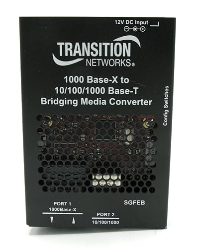 Transition Networks Stand-Alone 10/100/1000 Ethernet Media Converter (SGFEB1014-130-NA)