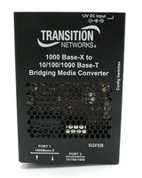 Transition Networks Stand-Alone 10/100/1000 Ethernet Media Converter (SGFEB1014-130-NA)