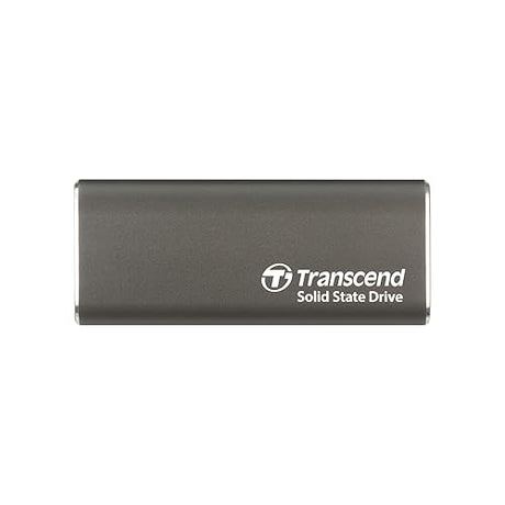Transcend 1TB ESD265C, External Solild State Drive, Portable SSD, Slim & Sleek Lightweight, Aluminum casing, Up to 1050 MB/s,Type A and C - TS1TESD265C