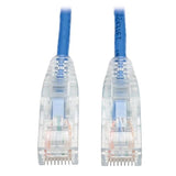 Tripp Lite 1ft Cat6 Gigabit Snagless Molded Slim Utp Patch Cable Rj45 Mm Blue 1