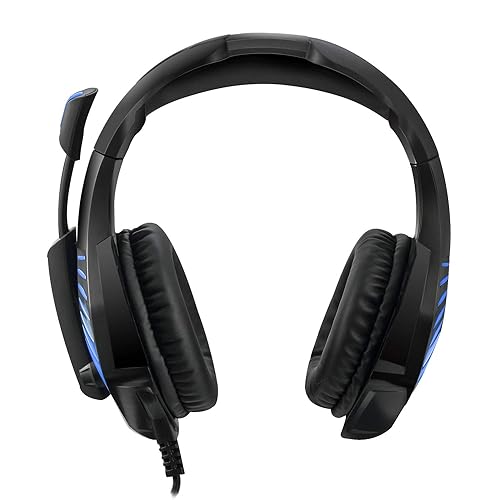 Adesso Xtream G4-7.1 Surround-Sound Gaming Headset with Noise Cancelling Microphone and LED Lighting for PC, PS4, Xbox, Nintendo Switch, and Laptops