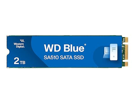 Western Digital 2TB WD Blue SA510 SATA Internal Solid State Drive SSD - SATA III 6 Gb/s, M.2 2280, Up to 560 MB/s - WDS200T3B0B New Generation 2TB