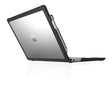 STM Dux Case for Microsoft Surface Laptop 13.5 (6th Edition) – Rugged Slim Protective Shell with Transparent Back, Non-Slip Feet, Open-Hinge Cooling, TPU Clip-On Design – Full Port Access - Black