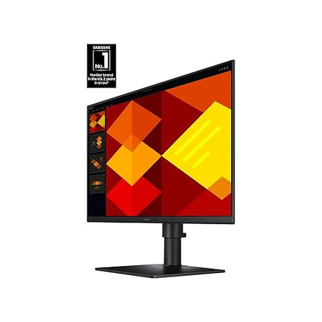 SAMSUNG G40D Series 24-Inch FHD 1080p Computer Monitor, 100Hz, IPS Panel, HDMI, USB Hub,Display Port, Height Adjustable Stand,Speaker 3 Yr WRNTY (LS24D408GANXGO),Black