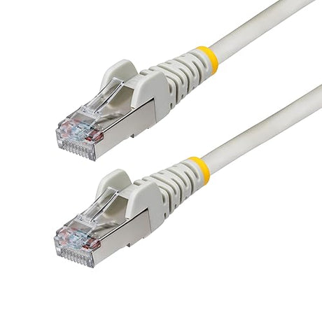 StarTech.com 75ft Gray CAT6a Ethernet Cable, Snagless RJ45, 10GbE, 100W PoE++, S/FTP, 500MHz, 27AWG Pure Bare Copper, LSZH