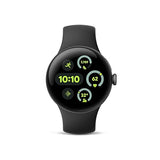 Google Pixel Watch 3 (41mm) - Android Smartwatch with Heart Rate Tracking, Advanced Running from Fitbit, Fitness Insights, 24-Hour Battery - Matte Black Aluminum Case - Obsidian Band - Wi-Fi Obsidian 41mm Wi-Fi