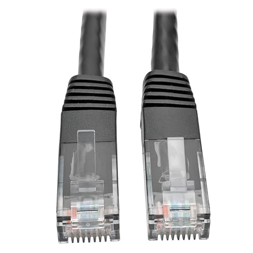 TRIPP LITE N200-002-BKTripp Lite Cat6 Cat5e Gigabit Molded Patch Cable RJ45 M/M 550MHz 2 ft. Black