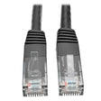Tripp Lite Cat6 Gigabit Molded Patch Cable, 3' RJ45 (M/M), 550MHz 24 AWG Black 3' (N200-003-BK) 3 ft. Black