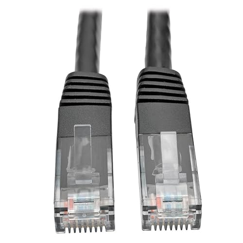 Tripp Lite Cat6 Gigabit Molded Patch Cable, 3' RJ45 (M/M), 550MHz 24 AWG Black 3' (N200-003-BK) 3 ft. Black