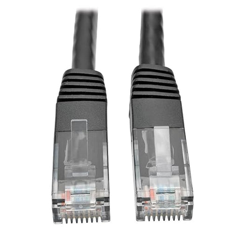 Tripp Lite Cat6 Gigabit Molded Patch Cable, 3' RJ45 (M/M), 550MHz 24 AWG Black 3' (N200-003-BK) 3 ft. Black