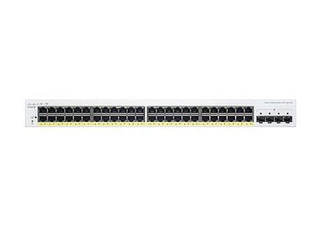 Cisco Business CBS220-48P-4G Smart Switch | 48 Port GE | PoE | 4x1G SFP | 3-Year Limited Hardware Warranty (CBS220-48P-4G-NA) 48-port GE / PoE+ / 382W / 4 x GE uplinks