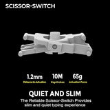 Adesso EasyTouch 7300 USB C Wireless Scissor Switch Keyboard and Mouse Combo with Copilot AI Hotkey - Multi-OS Compatible for Mac, Quiet Switches, Type C 2.4GHz Dongle