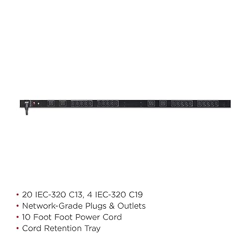 CyberPower PDU20BVHVT24F L6-20P 200/230 20A 24-Outlets RM 0U Basic Power Distribution Unit