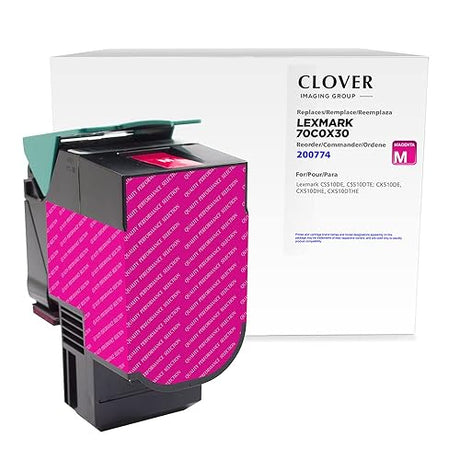 Clover Remanufactured Toner Cartridge Replacement For Lexmark CS510, Magenta, Extra High Yield