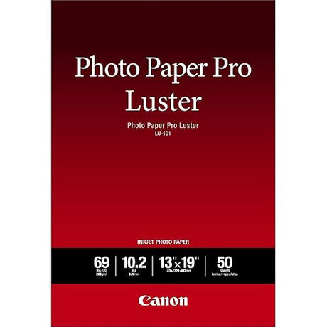 Canon LU-101 13-Inch x 19-Inch Photo Paper Pro Luster (50 Sheets/Package) 13x19 50 Sheets