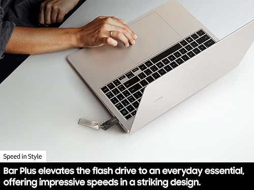 SAMSUNG BAR Plus 512GB - 400MB/s USB 3.1 Flash Drive Titan Gray (MUF-512BE3/AM) [Canada Version] 512GB Silver