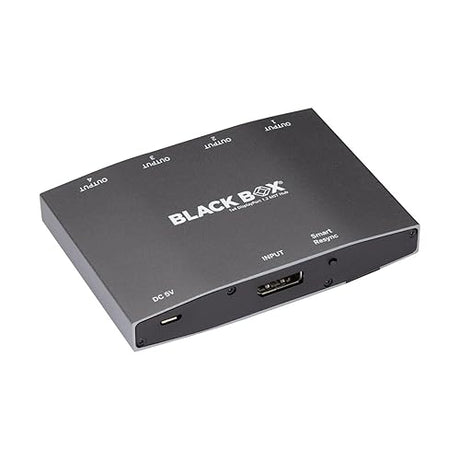 Black Box Network - DPMSTHUB-4P MST Hub - DisplayPort 1.2, 4K, 4-Port - for Desktop PC, Notebook